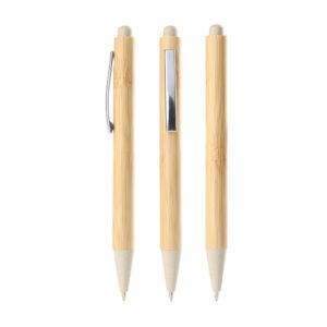 Caneta bambu personalizada ecológica para brindes corporativos