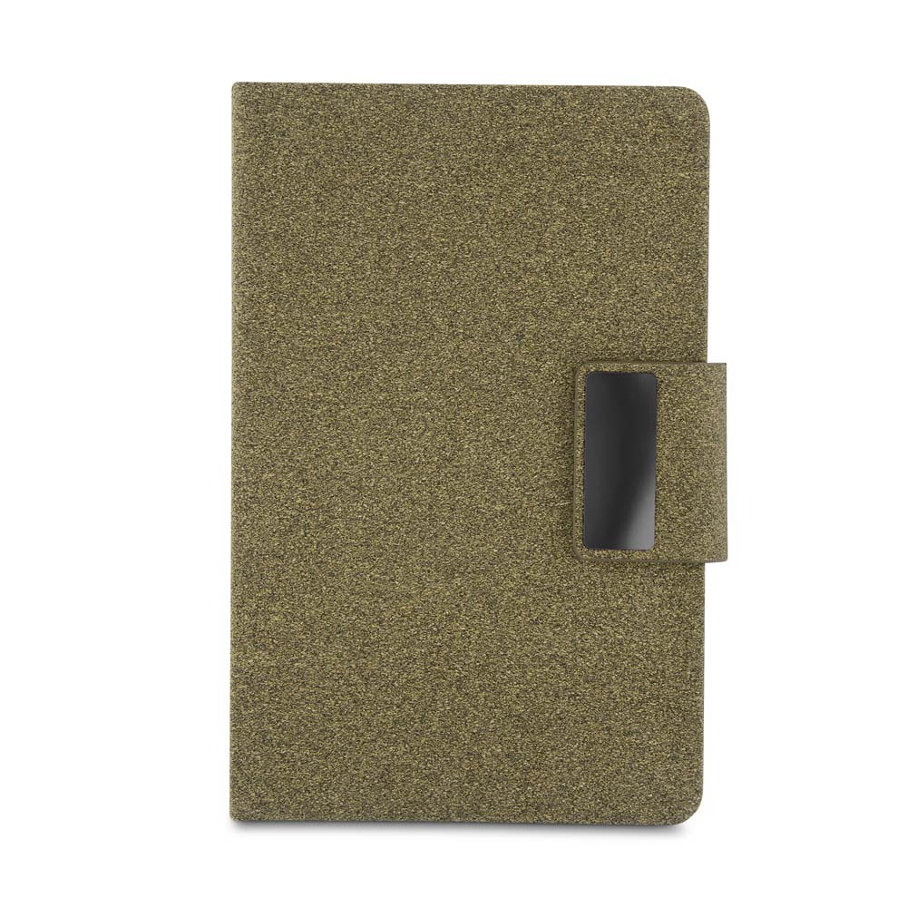 Kit escritório personalizado A5 em PU e fibra de café ou chá e caneta metálica - Imagem 5