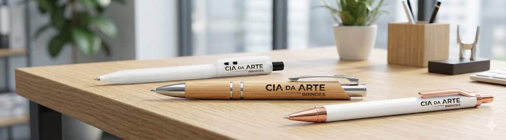 Canetas personalizadas para brinde corporativo"