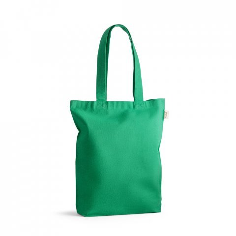 sacola de algodão reciclado com fundo personalizada