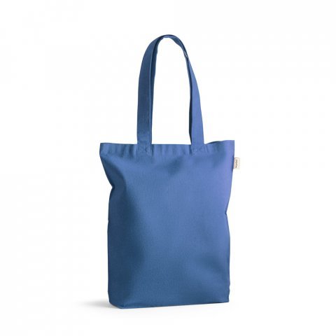 sacola de algodão reciclado com fundo personalizada