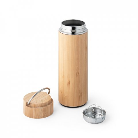 garrafa termica bambu personalizada