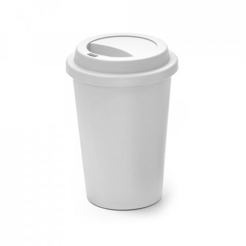 copo reutilizável personalizado branco