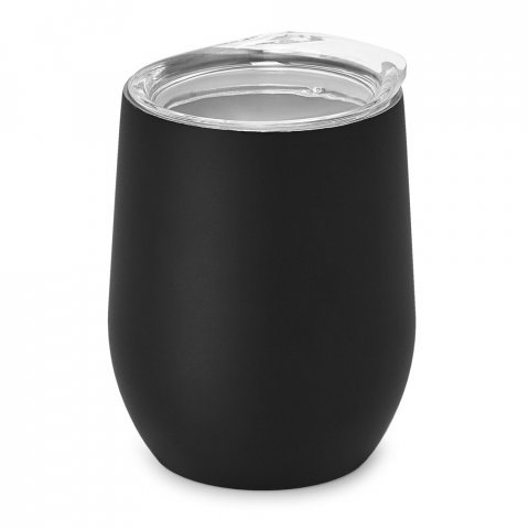 copo térmico de viagem inox personalizado preto