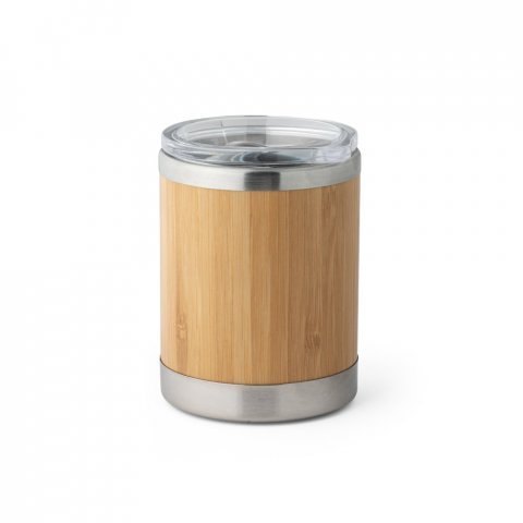 copo térmico bambu personalizado natural