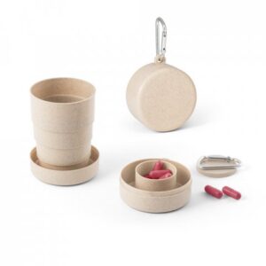 copo retrátil bambu personalizado