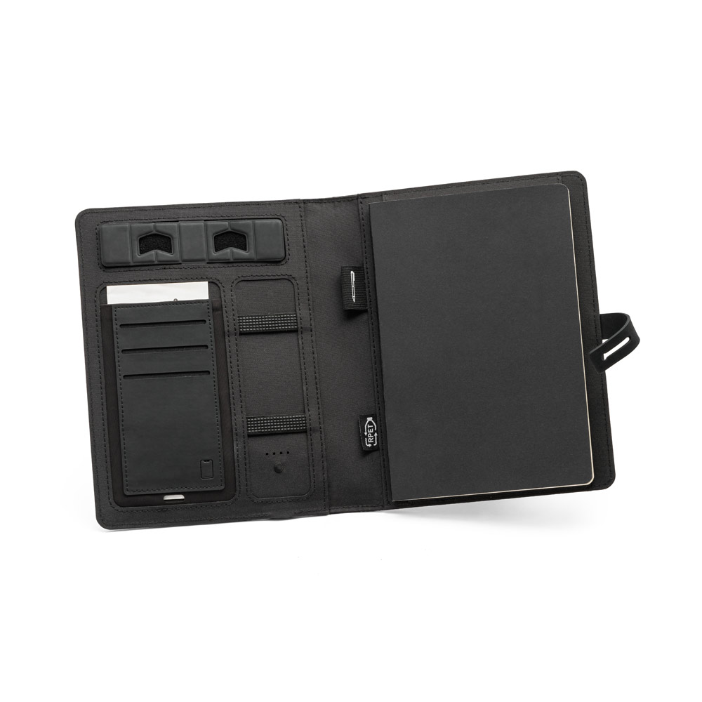 pasta A5 com carregador por indução personalizada