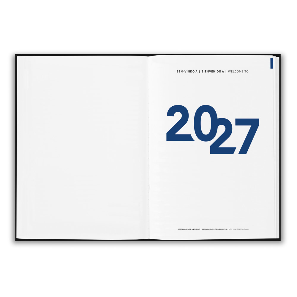 agenda personalizada com caneta