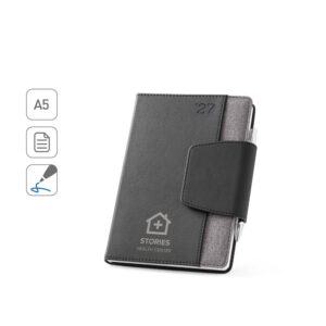 agenda personalizada com caneta