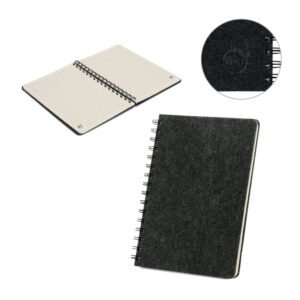 caderno de feltro personalizado