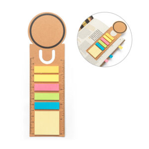 kit de notas adesivas com régua personalizado