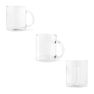 caneca de vidro personalizada