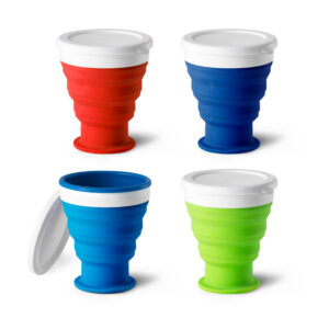 copo dobrável de silicone personalizado