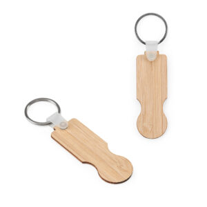 chaveiro de bambu personalizado