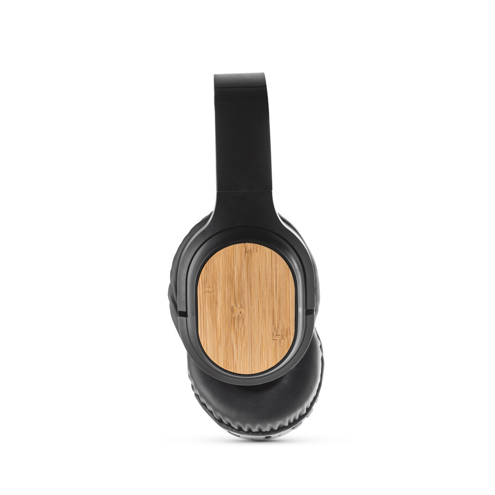 headphone wireless de bambu personalizado