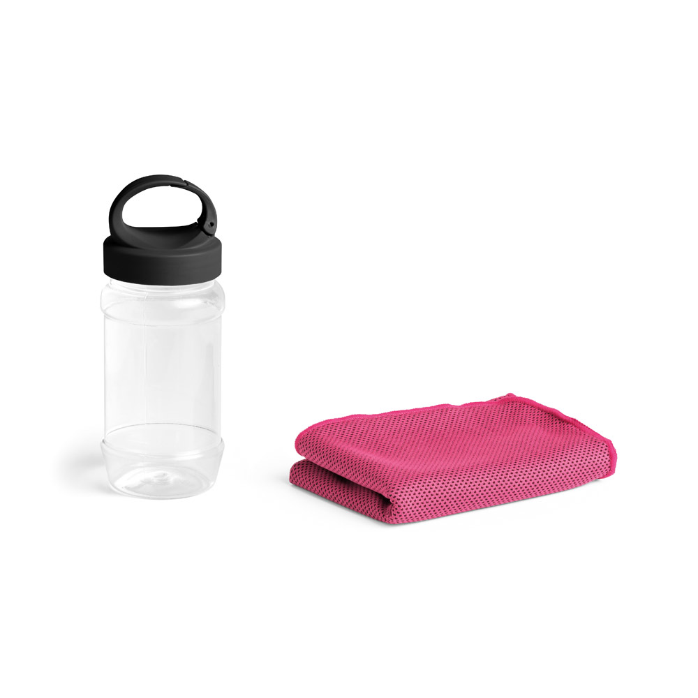 kit toalha e garrafa personalizado