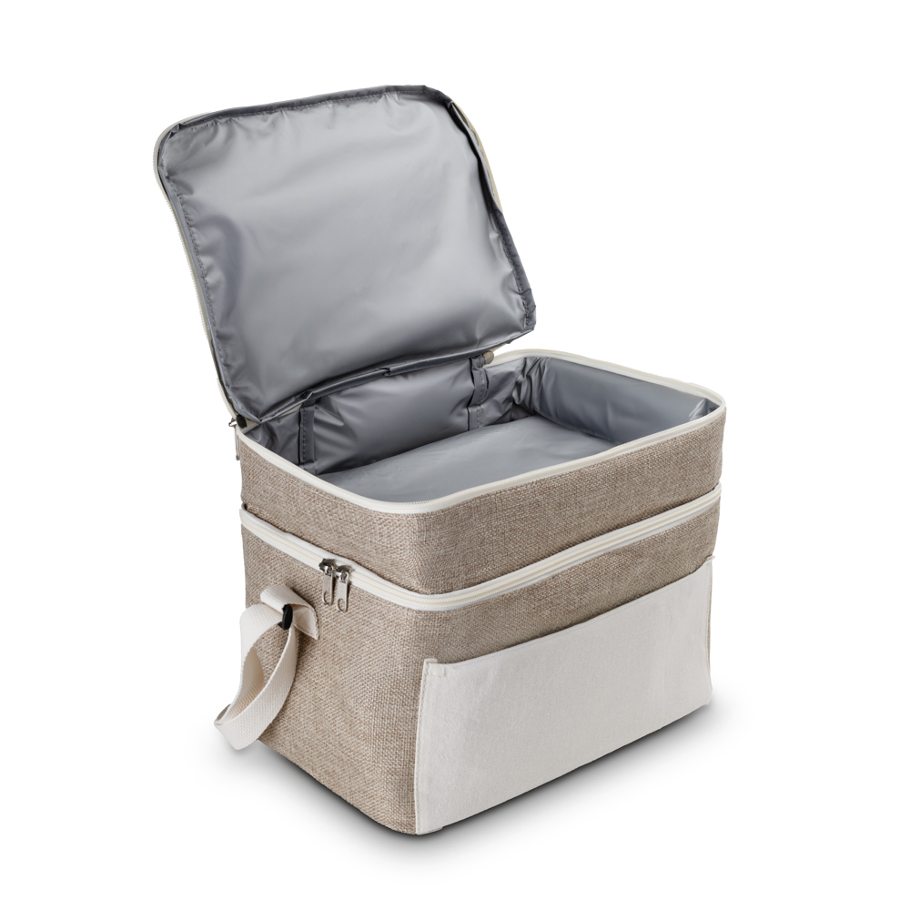 bolsa térmica de juta personalizada de 14 litros