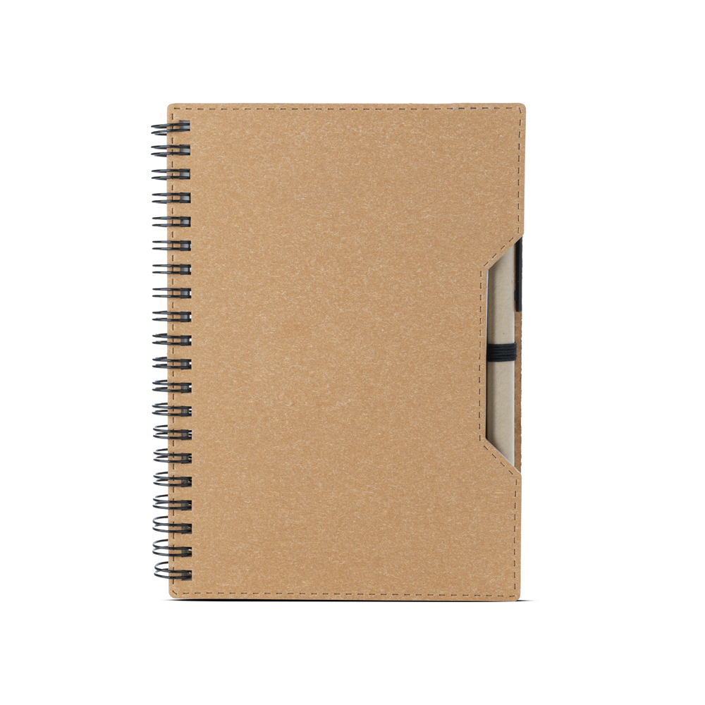 caderno de papelão reciclado personalizado