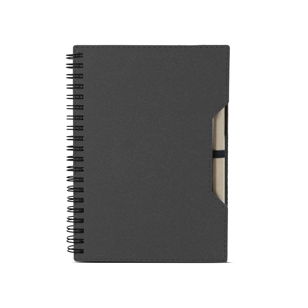 caderno de papelão reciclado personalizado