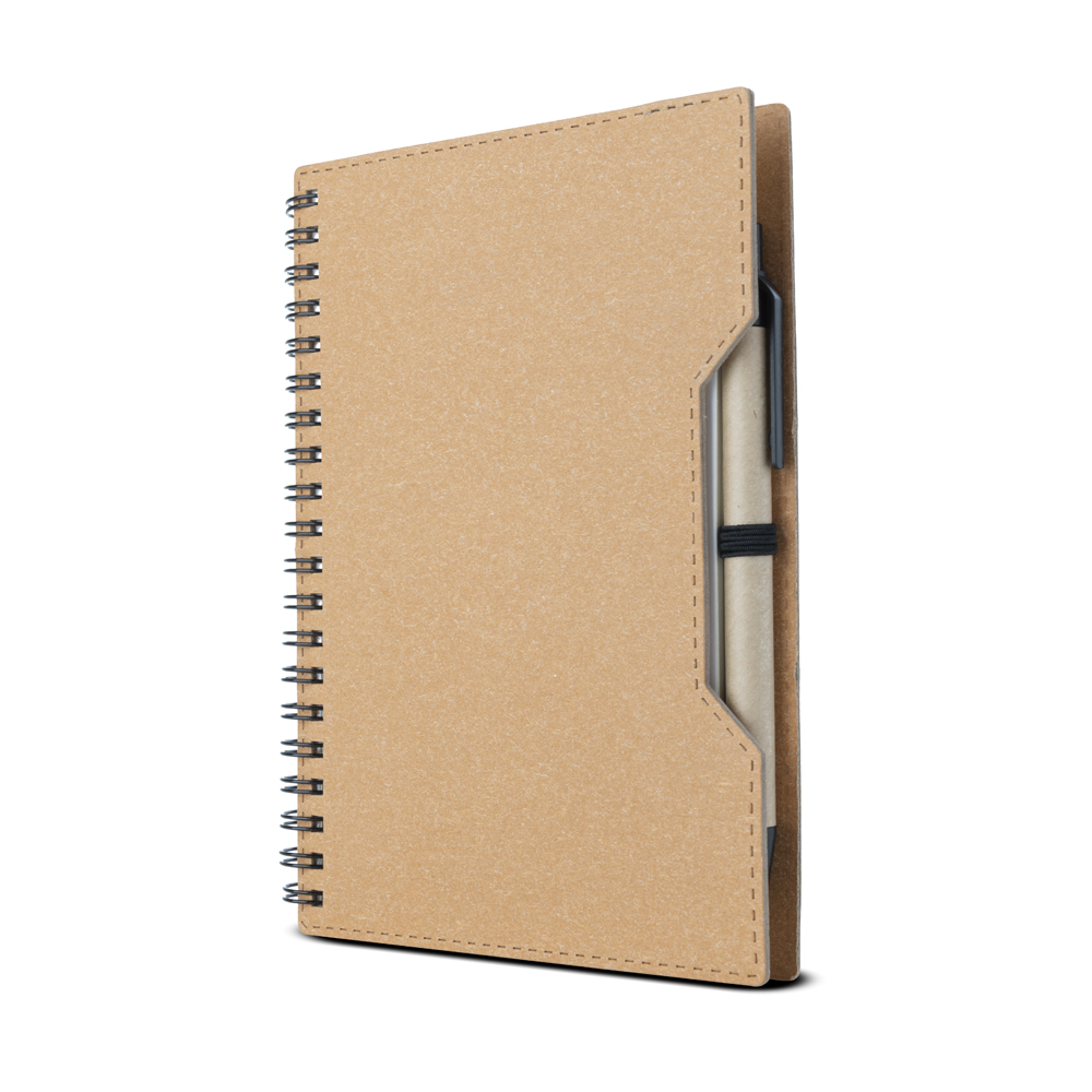 caderno de papelão reciclado personalizado