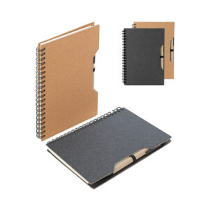caderno de papelão reciclado personalizado