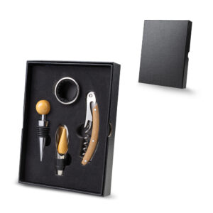 kit vinho personalizado 4 peças